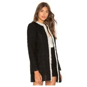 レザージャケット・コート ALICE + OLIVIA Nita Leather Drape Front Jacket(Black) Alice + Olivia Leather jackets for Women | Online Sale up to